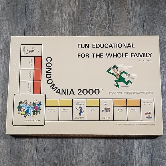 Vintage Complete 1979 Board Game CONDOMANIA 2000 Made In Canada Games Galore - Picture 2 of 6